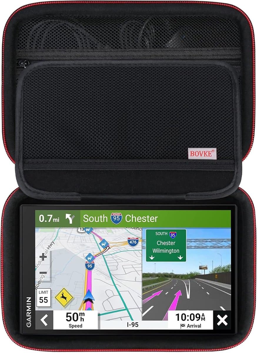 Navigatiehoes - GPS Opbergtas - Veilig Transport - Dubbele Rits Toegang - 7 Inch - Zwart