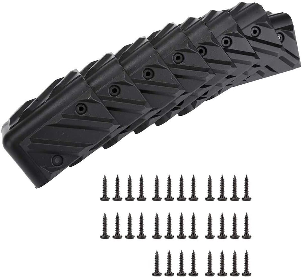 Hoekbescherming voor Speakers - 8 Stuks - Stabiele Hoekbeveiliging voor Meubels - Plastic Hoekwrap met Schroeven - Ideaal voor Geluidsinstallaties en Meubelbescherming