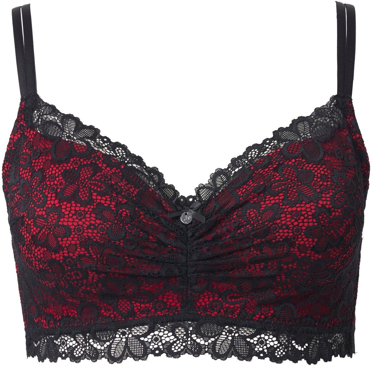 TruYou - Dames - TRUYOU bralette kant zachte cups zonder beugel - Salsa - Maat 100D