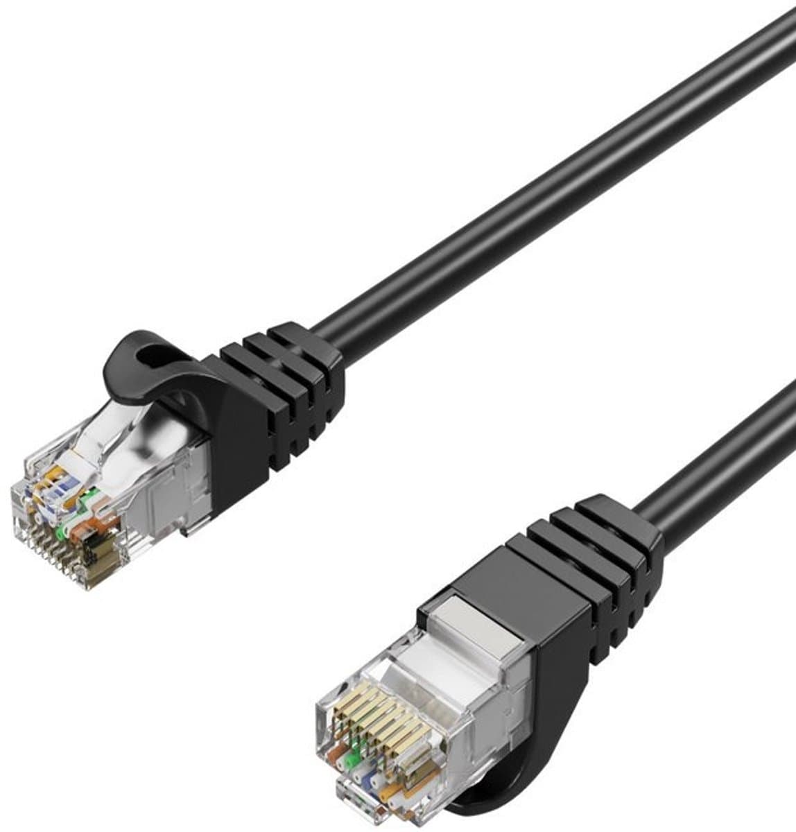 Flexline®RJ45 Patchkabel, Cat. 7 S/FTP, PUR, schwarz, 3,0m