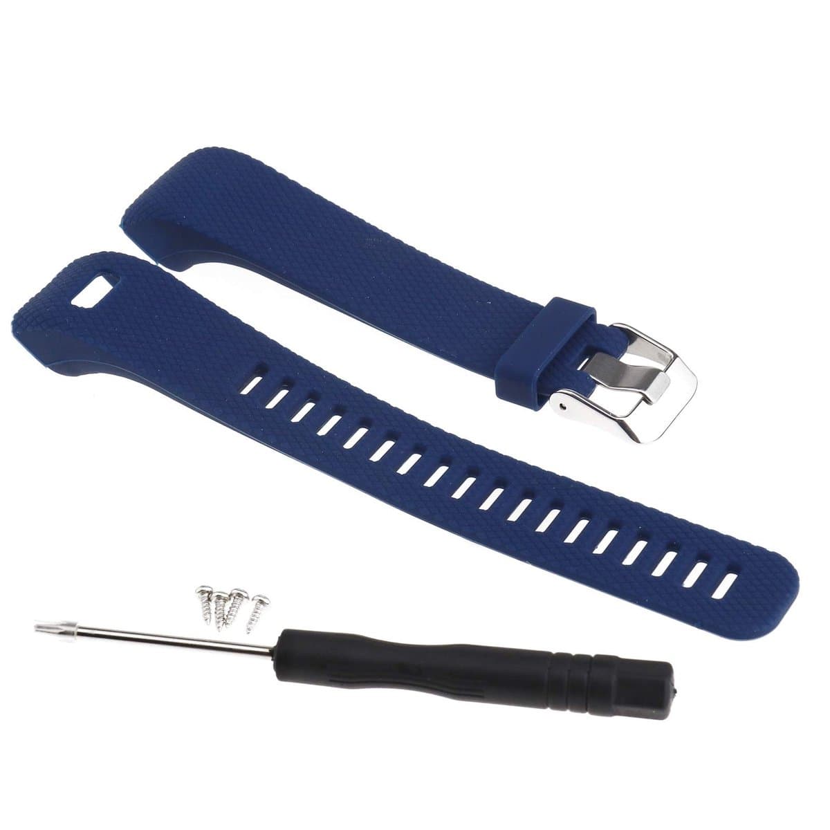 Dailygoods - Horlogeband - Sportband - Comfortabel en verstelbaar - Siliconen - Vervangband - Geschikt voor Garmin Vivosmart HR+ en Approach X10/X40