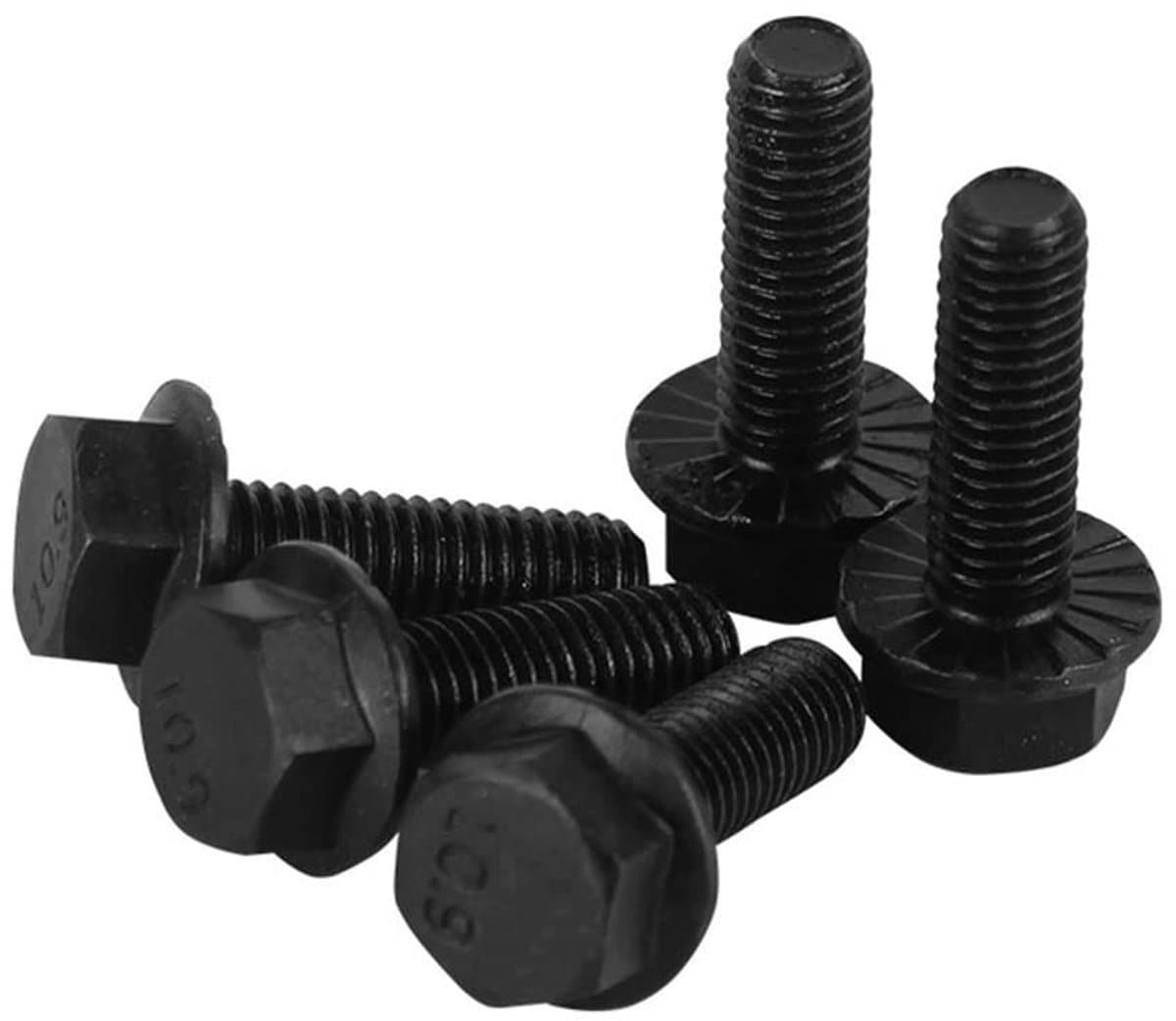 Dailygoods- Zeskantschroeven met flens - Gelegeerd Staal - Volledige Schroefdraad - M8x16mm - 10 Stuks - Hoge Treksterkte - Flensbouten