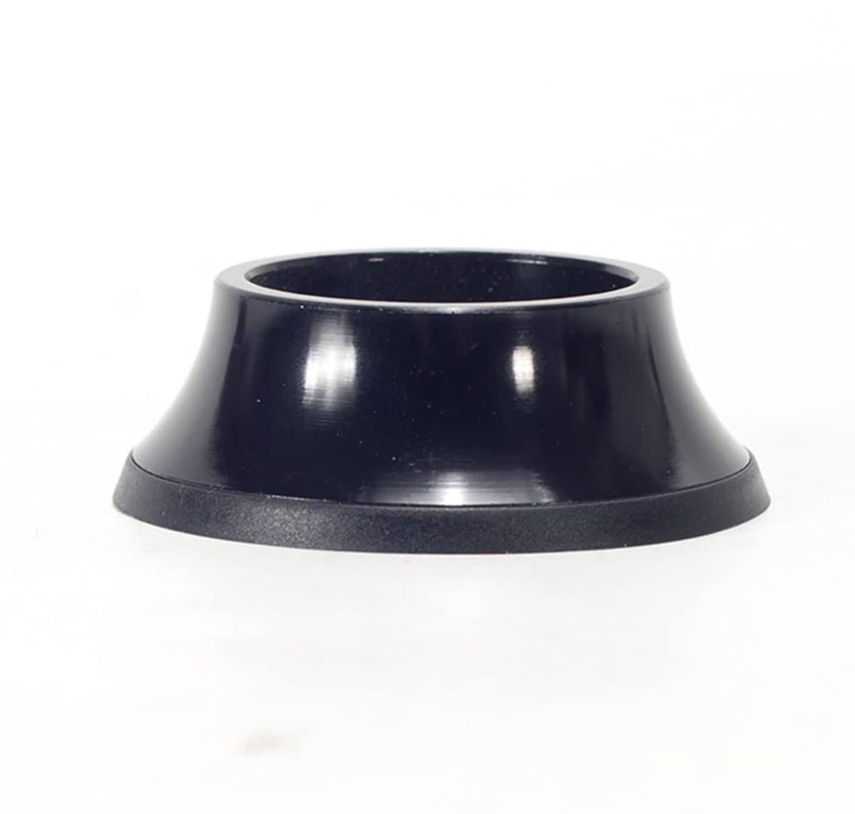 Allecto - Fiets Headset Spacer - Aluminium Conische Spacer - Zwart - Hoogwaardige Kwaliteit - Geschikt voor Fietsvorken - 15MM Hoogte
