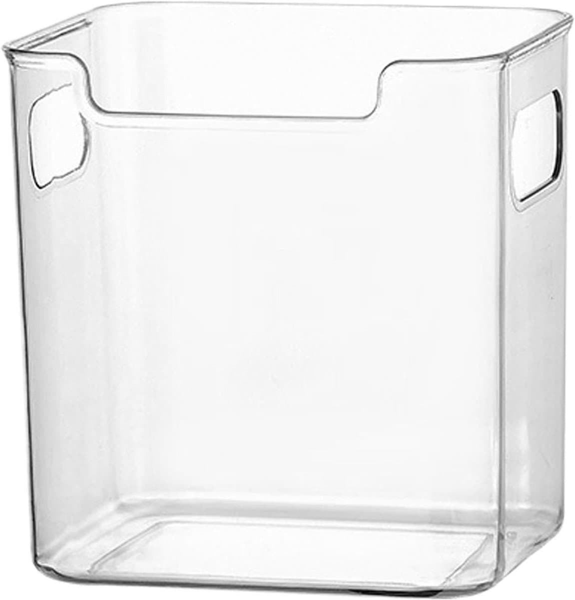 Koelkast Organizer - Opbergbakken Containers - Keuken Opbergen - Stapelbaar Zichtbaar - Set van 4 - Transparant