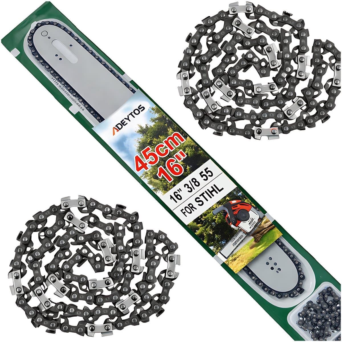 Pro Series - Kettingzaaggeleider - 45cm - 3/8 skok - 1.3mm gleuf