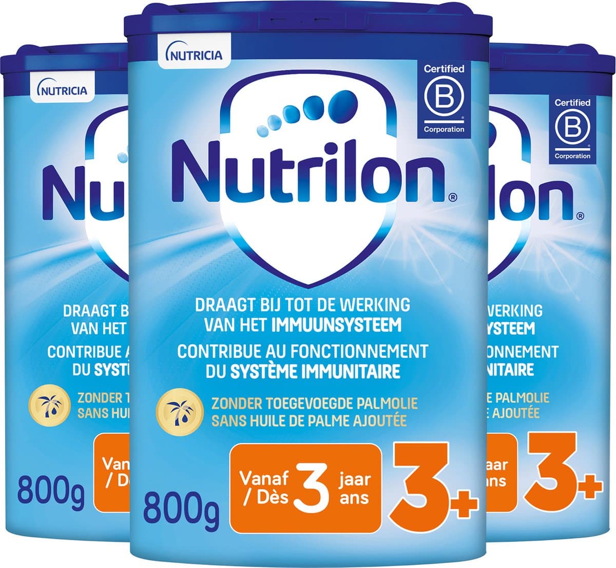 Nutrilon 3+ Groeimelk - Peuter melkpoeder vanaf 3 jaar - Voor gezonde groei - 3 stuks