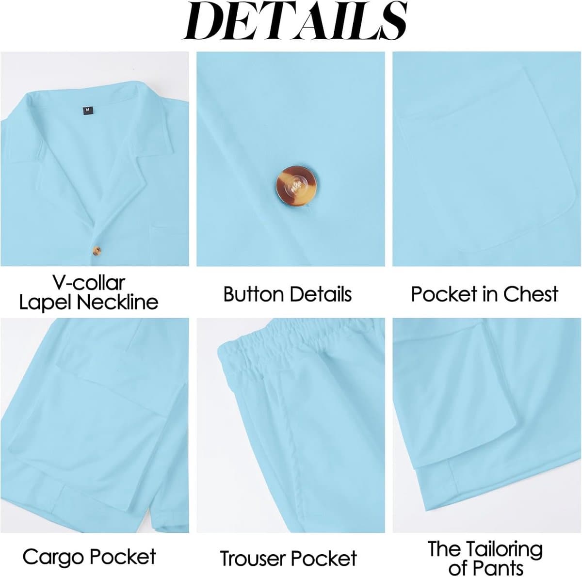 Heren Tweekanaal Set: Knoopshirt en Korte Broek voor Sport en Vrije Tijd