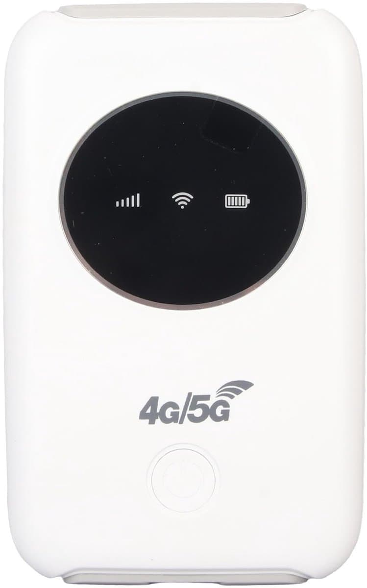 Allecto - Draadloze draagbare WiFi router - 5G netwerk - Compact formaat - SIM-kaartslot - 4G LTE - Ingebouwde batterij - Geschikt voor feestjes en...