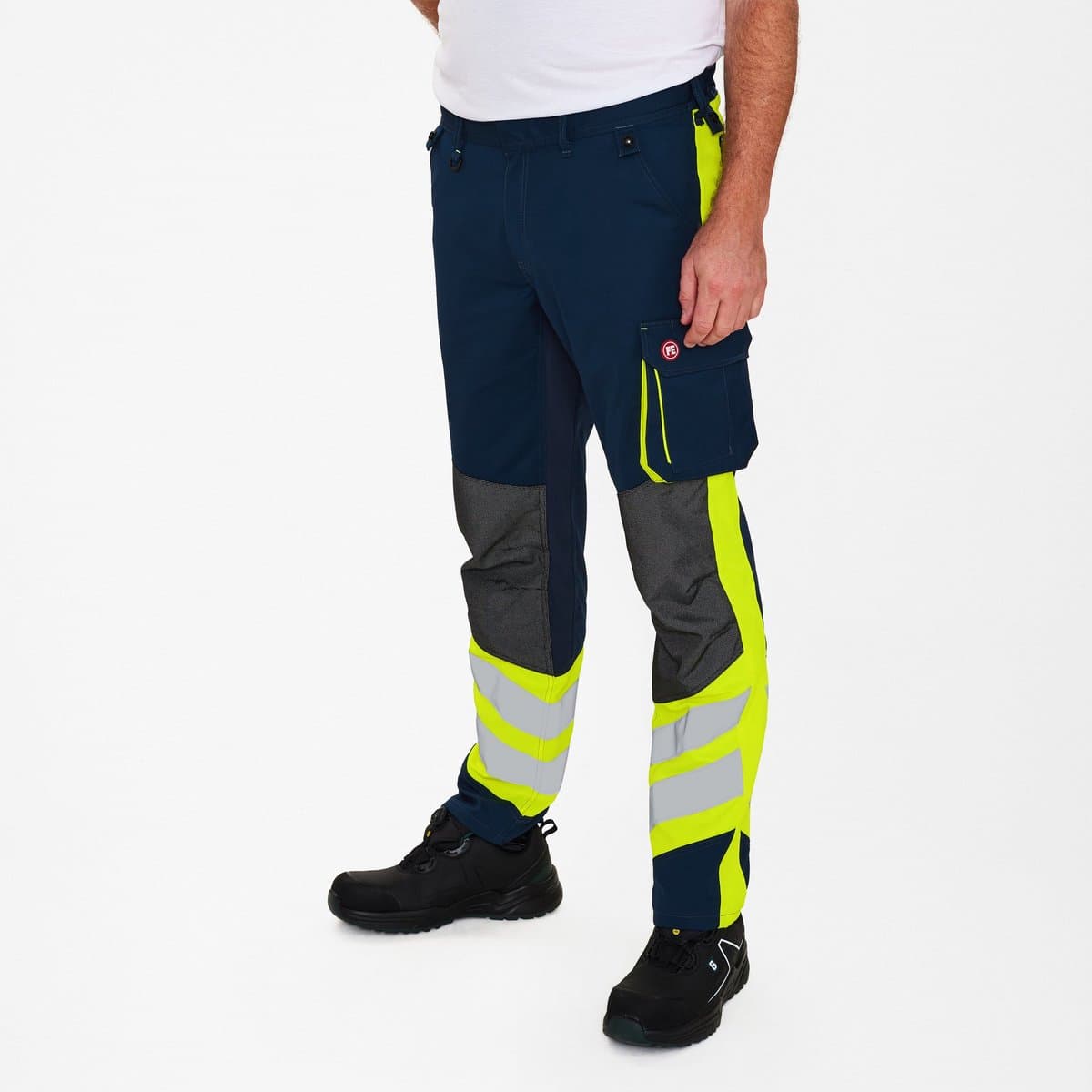 Engel Cargo werkbroek 2870-217 - Blue Ink / Hi-vis Yellow - 24