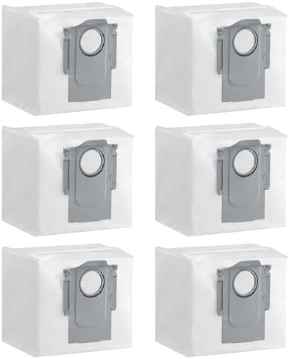 PromoHome 6 stofzuigerzakken geschikt voor Roborock Q7 L5+, Q7 M5+, Q7+, Q7 Max+, Q8 Max+, Q10 X5+, Q10 S5+, Q5+, Q5 Max+, Q5 Pro+, Q5 DuoRoller+, Voor Roborock S7 Max Ultra, S8 Pro Ultra, S8+, S7 MaxV Ultra, S7 Pro Ultra