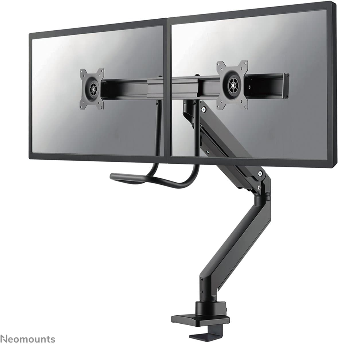 Neomounts NM-D775DXBLACK Monitorarm 10-32" - gasveer - Topfix - 180°-stop