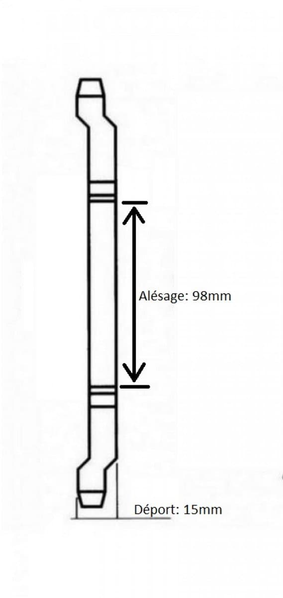 ringwiel charvin voor peugeot 50 103 rcx 56 dts pas 415 ø98 nieuw