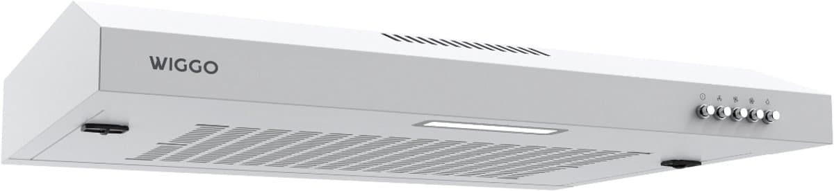 Wiggo WE-B630V(W) – Onderbouw Afzuigkap 60 cm – Wit – 200 m³/h – Knoppenbediening – LED Verlichting – Energieklasse B – 5 jaar garantie