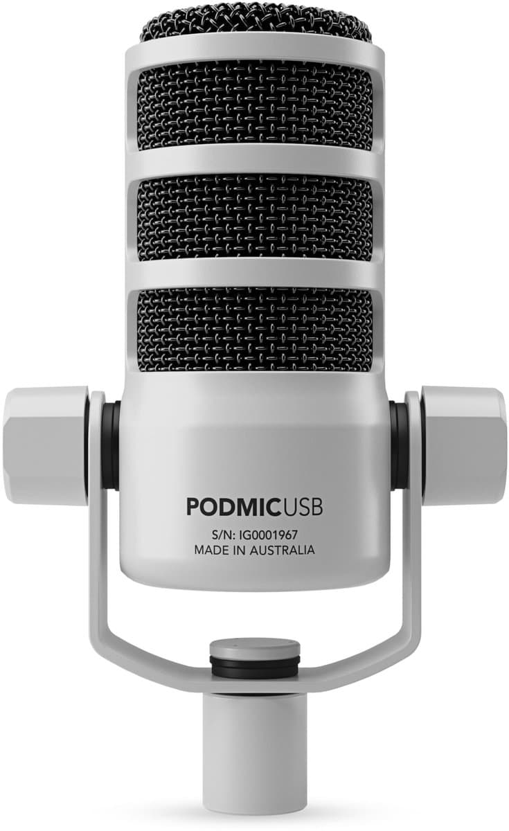 RØDE PodMic USB – Wit – Dynamische Podcastmicrofoon