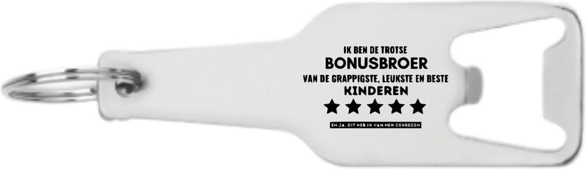 Akyol - ik ben de trotse bonusbroer van de grappigste en leukste en beste kinderen flesopener - Broer - familie - cadeau - 105 x 25mm