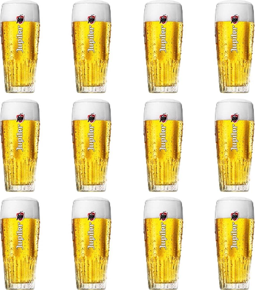 Jupiler - Bierglas 250ml - 12 stuks