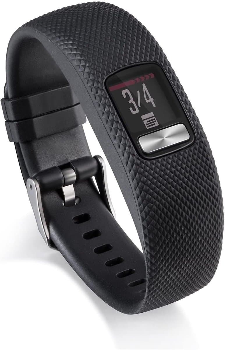 INF Replacement Wristband Compatible with Garmin Vivofit 4, Interchangeable Sport Watch Band TPU/TPE, Black, Large - ShopVlot