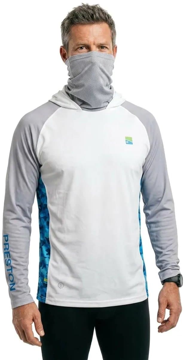 Preston Innovations Performance Uv-werende Langarm T-shirt Wit S Man