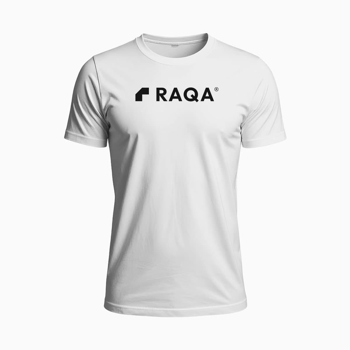 Raqa ® Padel Shirt - Veloz - Sportshirt - Tennis shirt - Fitness shirt - Heren - Sneldrogend Sportshirt - Ademend - Lichtgewicht - L - Wit