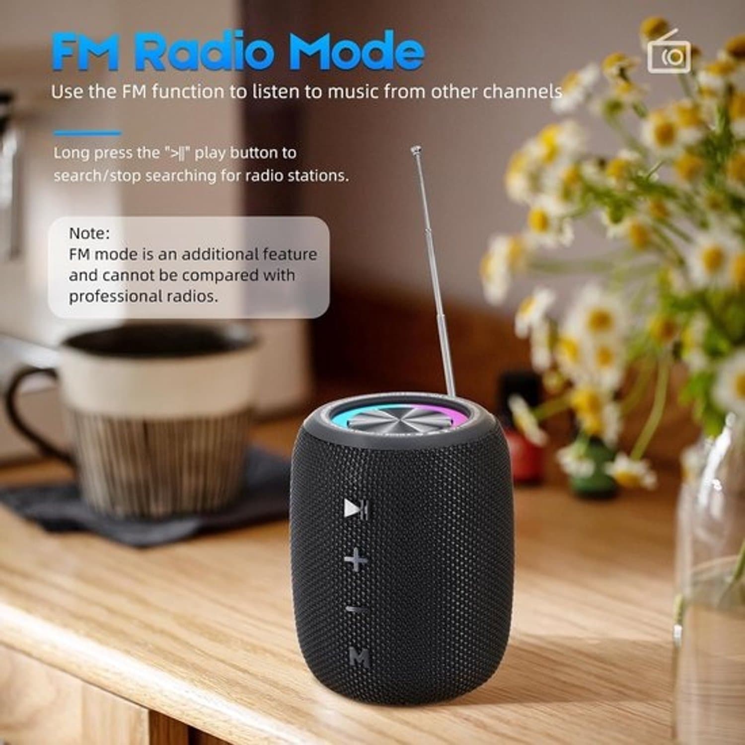 Draagbare Bluetooth-luidspreker - Draadloze luidspreker - Muziek luisteren buiten - 20W krachtig geluid - 16 uur speeltijd - zwart