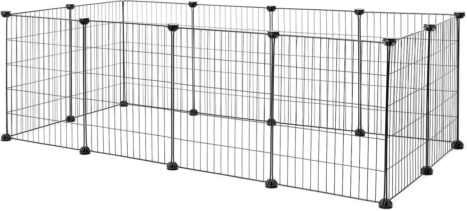 Zivano Hondenren - Hondenbench - Puppyren - Zwart - 144cm x 46cm x 74cm
