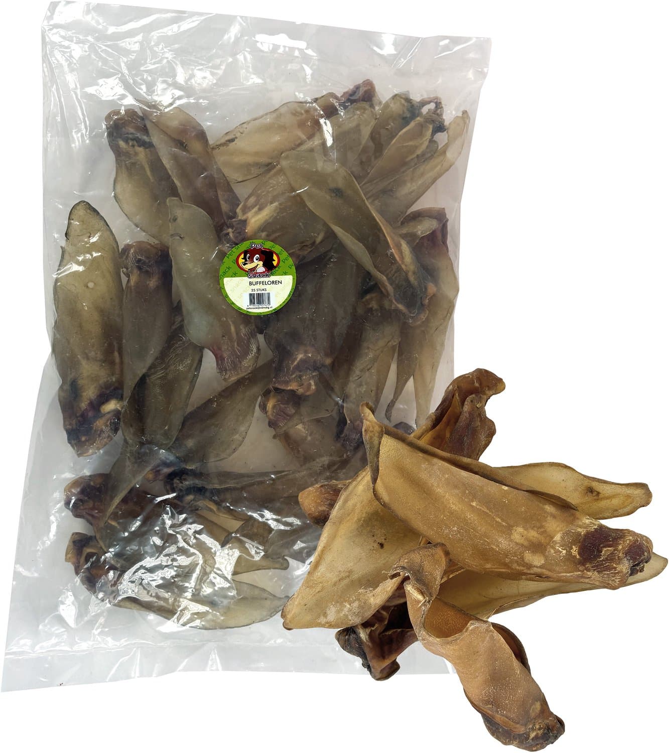 Petsnack Buffeloren - Kauwsnack 100% Buffeloor - 25 Stuk, Natuurlijke Hondensnack