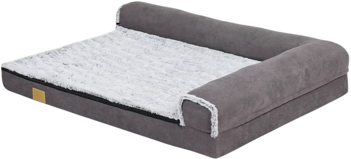 Huisdierenbed 120cm - L-vormig, Hondenbank en Hondensofa op poten - Voor Dagelijks Gebruik, Thuis en Professioneel Gebruik