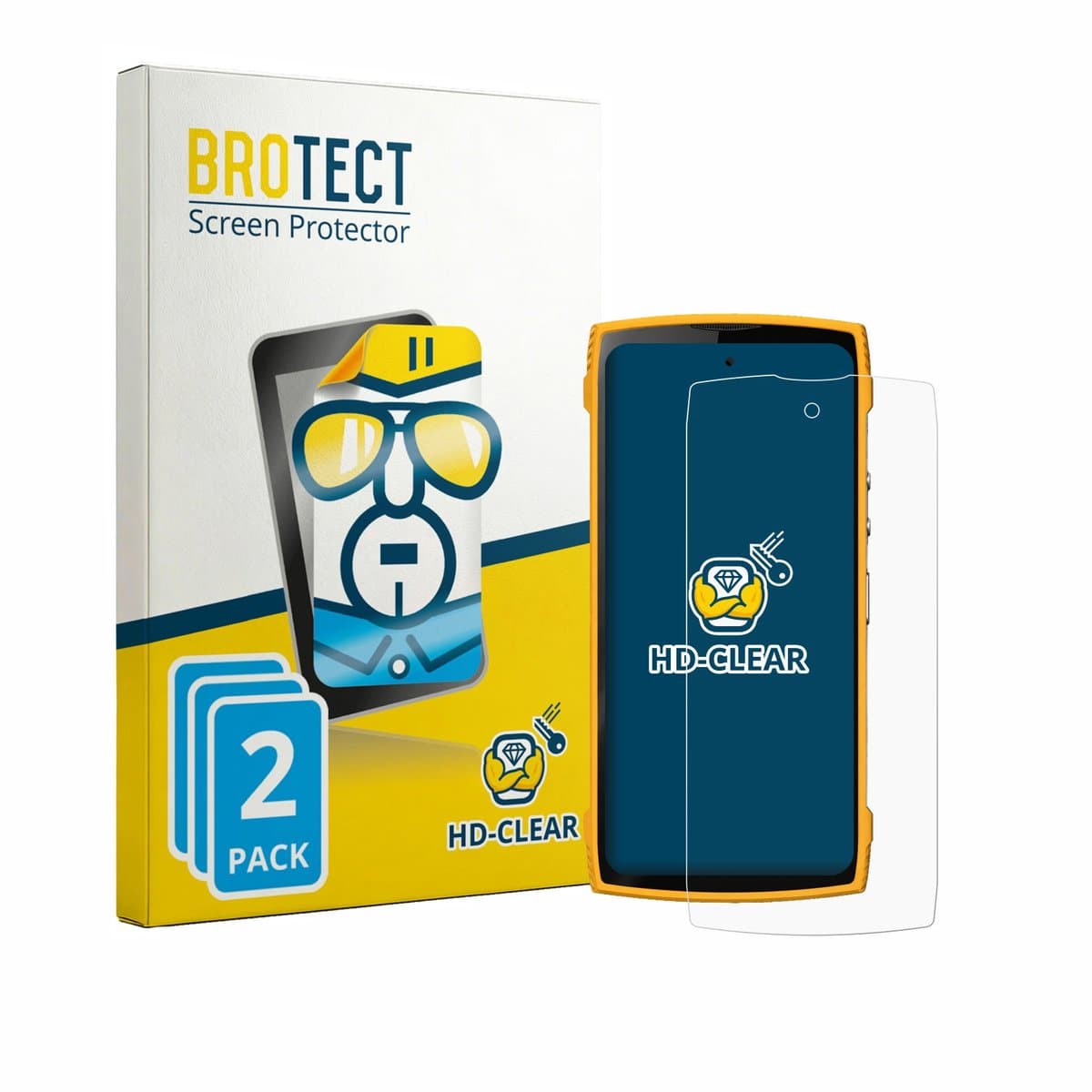 BROTECT - Screenprotector voor Lagenio Panther 2 Pro - Folie Beschermfolie transparant 2 Stuks