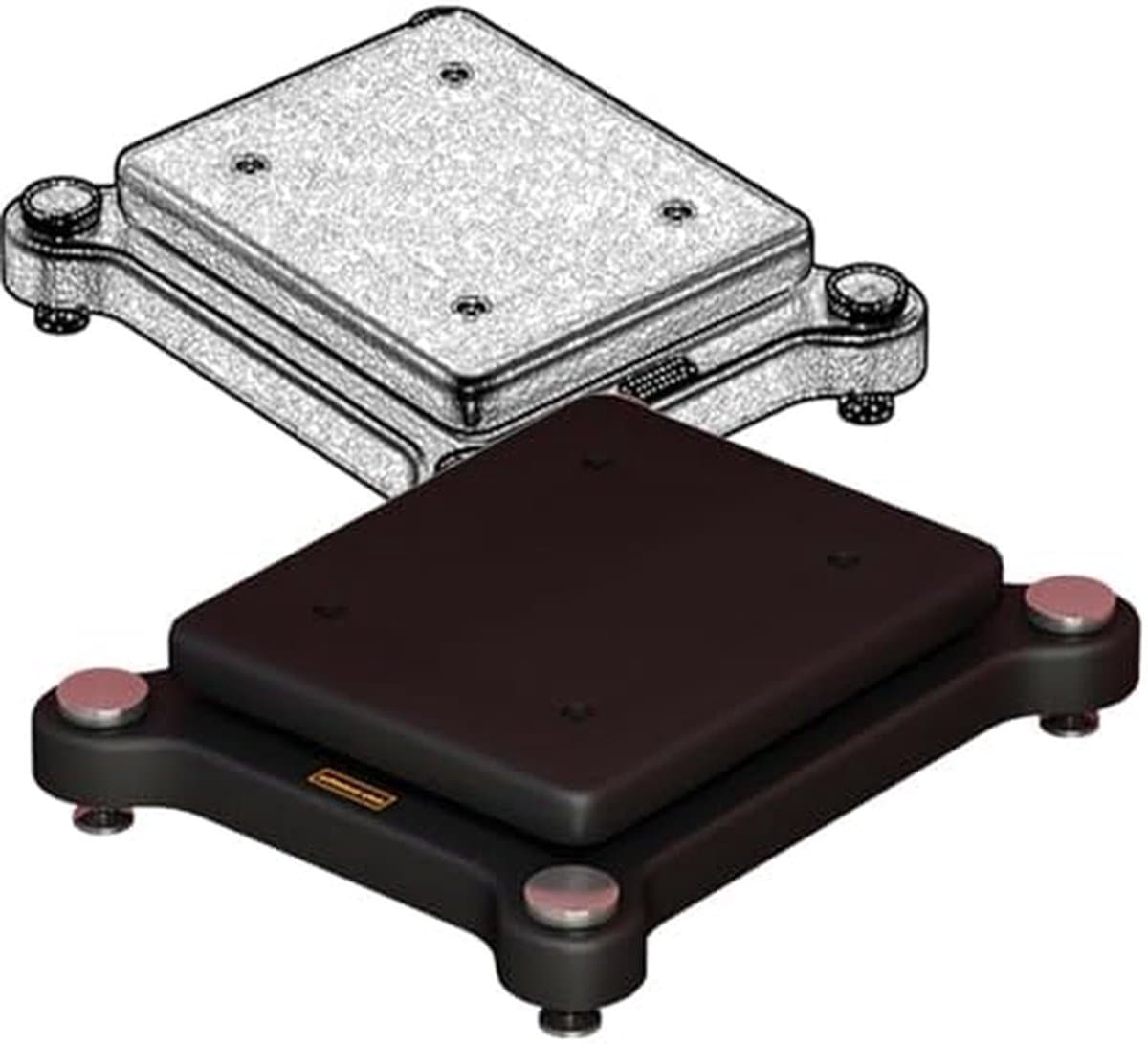 Audio Apparatuur Stand - Luidspreker Stabilisator - Geluid Verbeteren - Schokabsorberende Voeten - 35-40 cm - Zwart