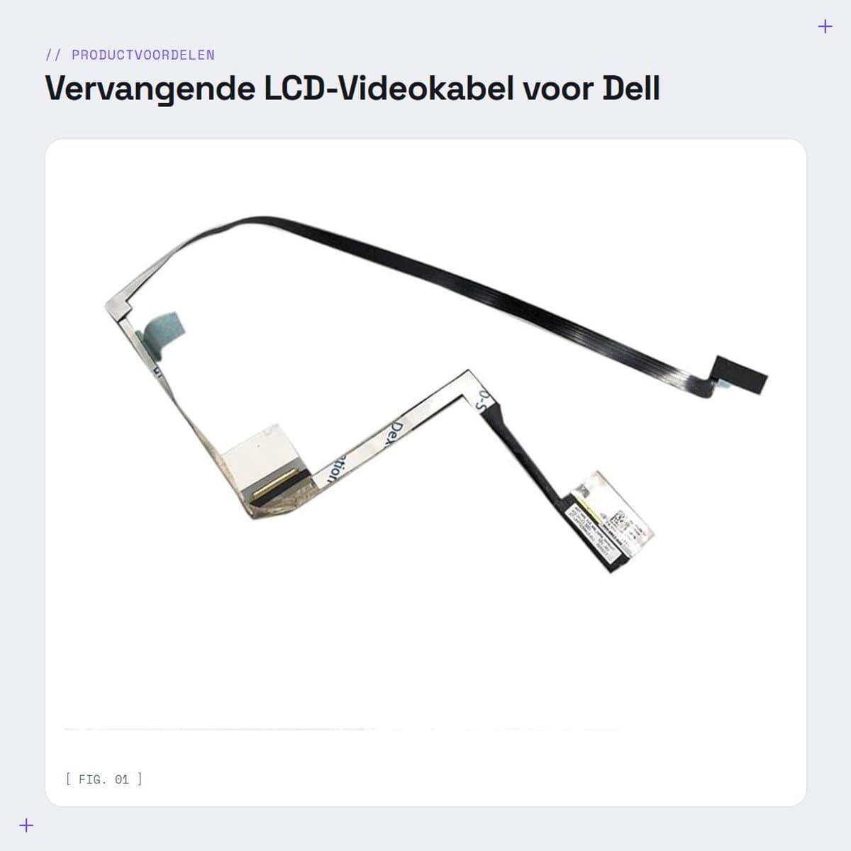 Dailygoods - Vervangende LCD-Videokabel voor Dell Laptops