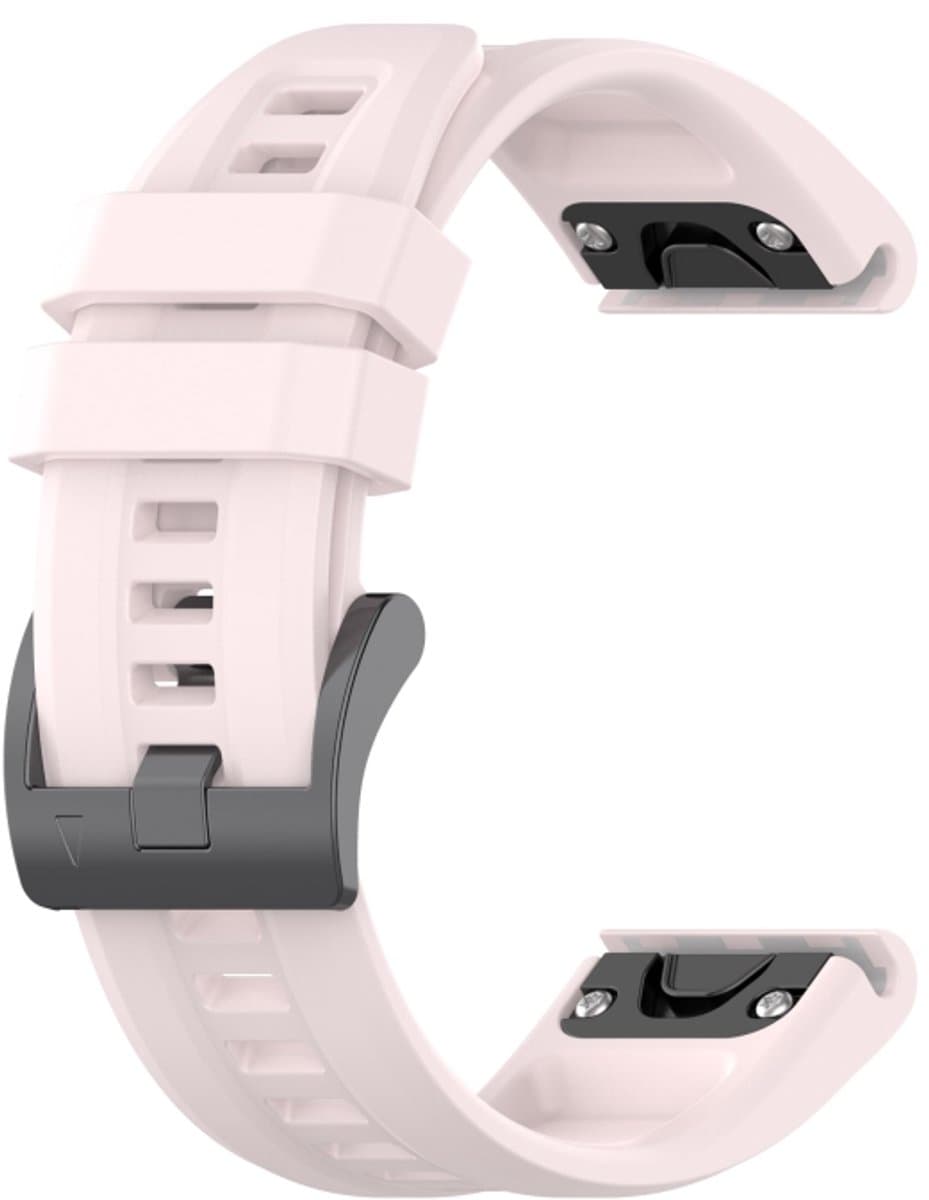 For Garmin Fenix 7X 26mm Silicone Sport Pure Color Watch Band(Cherry Pink)