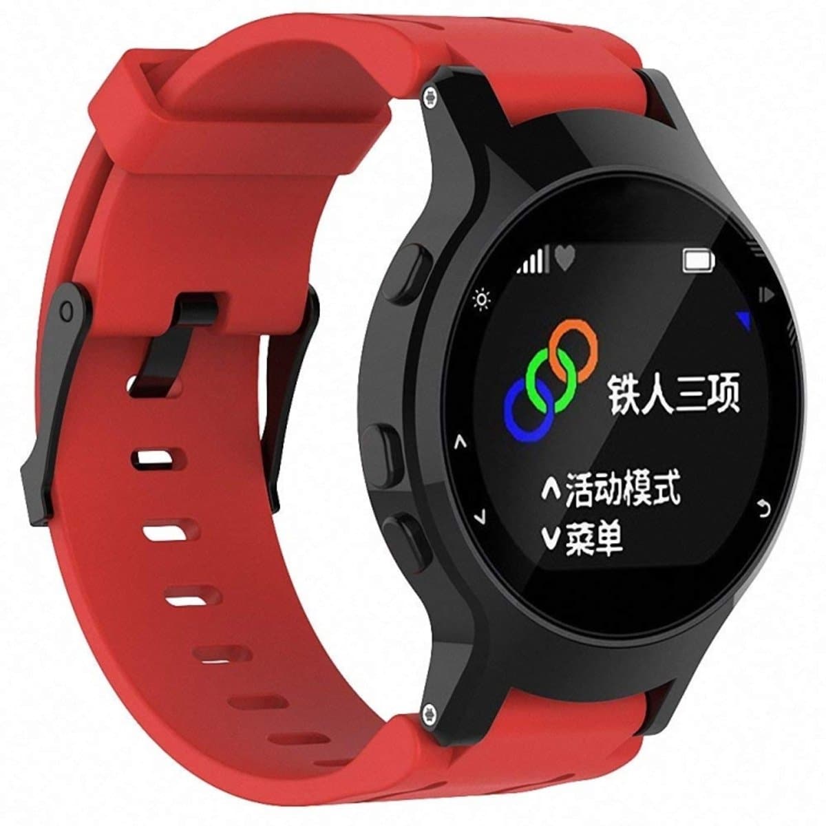 Siliconen sportpolsband voor Garmin Forerunner 225 (rood)