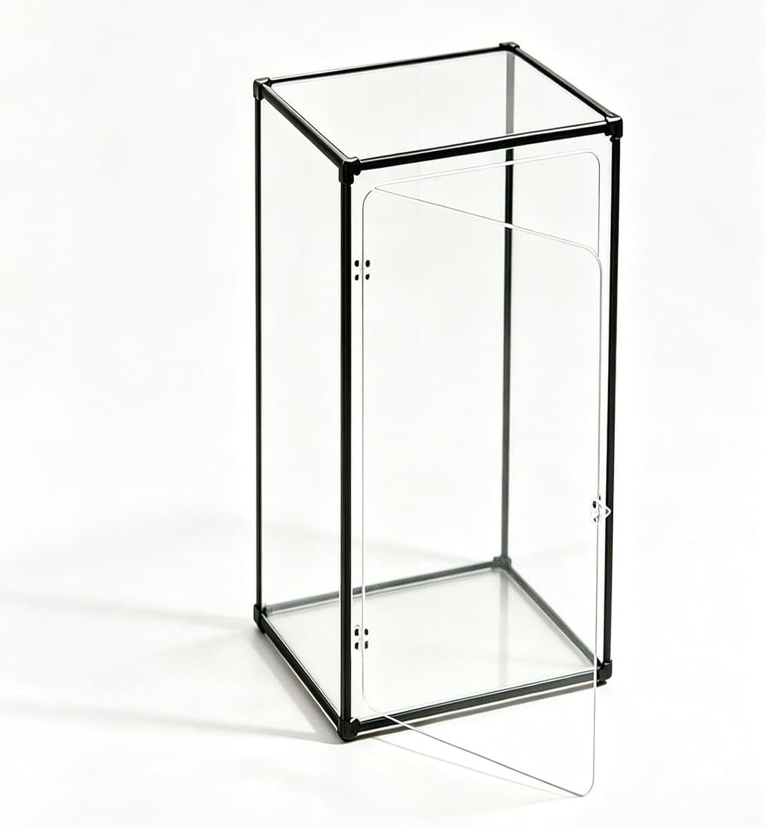 Acryl Vitrinekast - Opbergkast Display - Verzamelingen Tonen - Stapelbaar Met Deur - 30x60x65cm - Transparant
