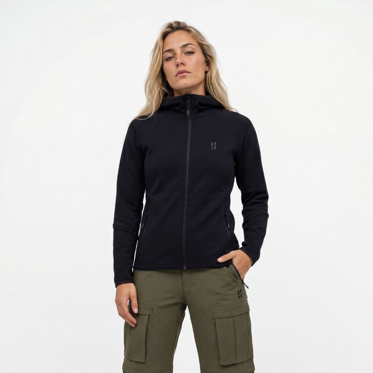 Poederbaas Outdoor Vest Dames Merinowol - Warm & Ademend - Wandelvest & outdoor activiteiten - Zwart - Maat XL