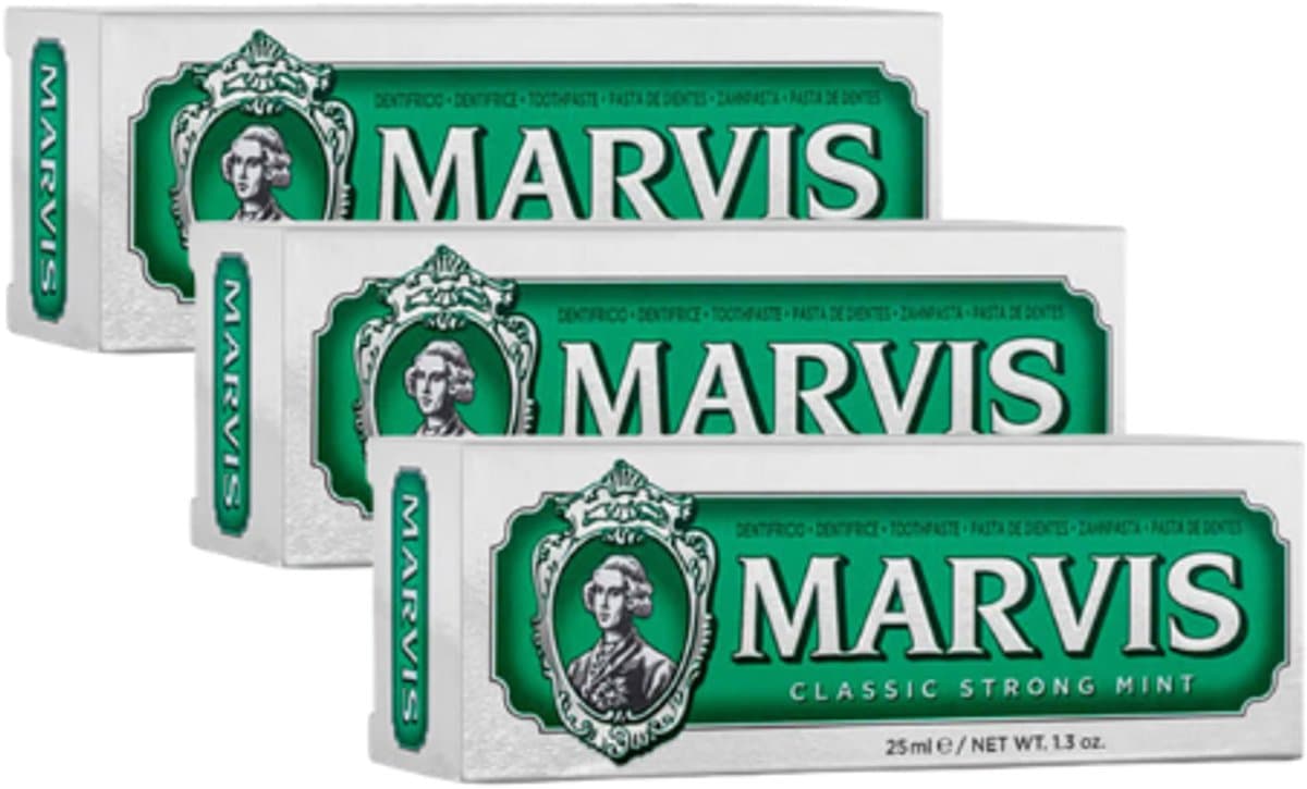 Marvis Tandpasta Classic Strong Mint – 3 x 25 ml