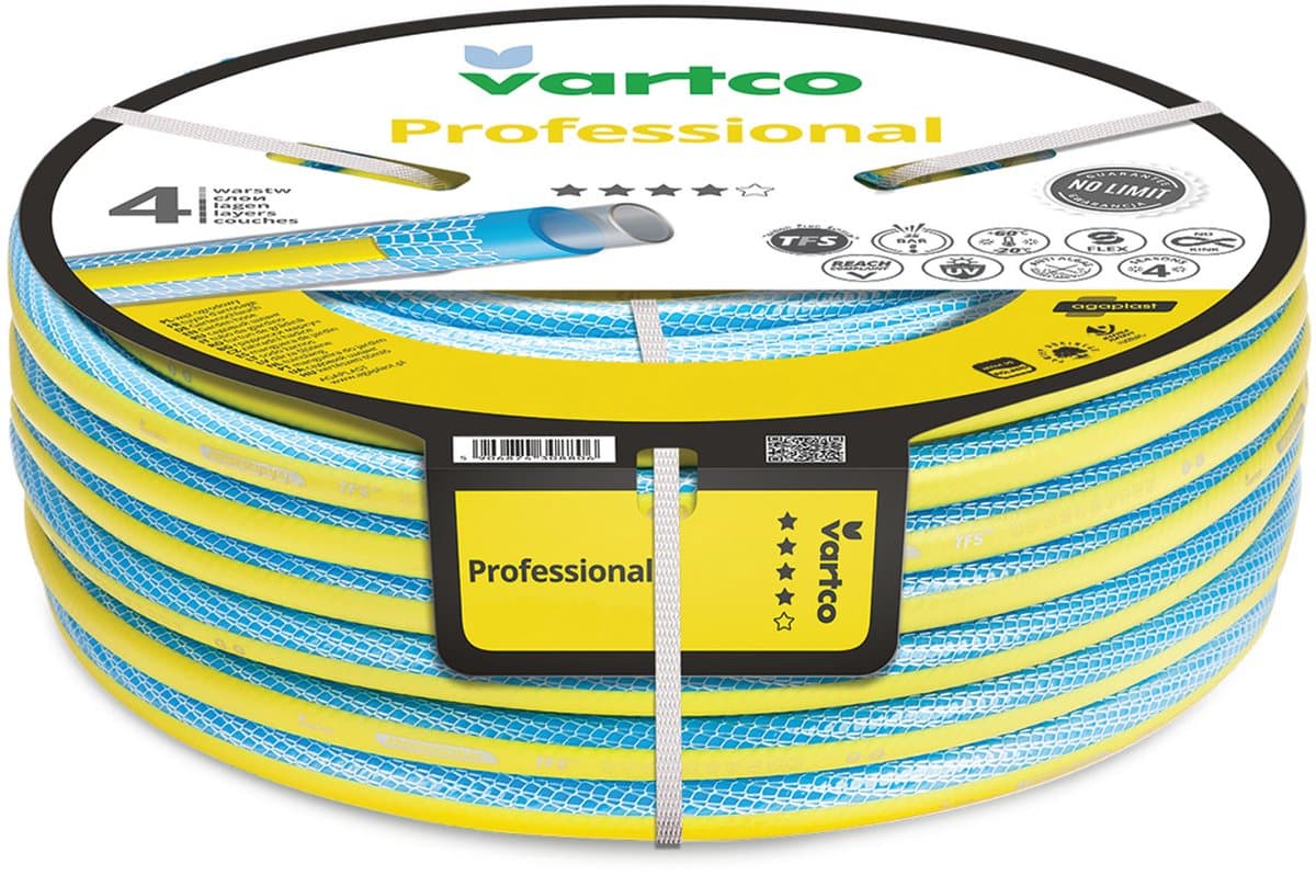 Vartco Professional tuinslang 1" 50 m, 4-laags, TFS-systeem
