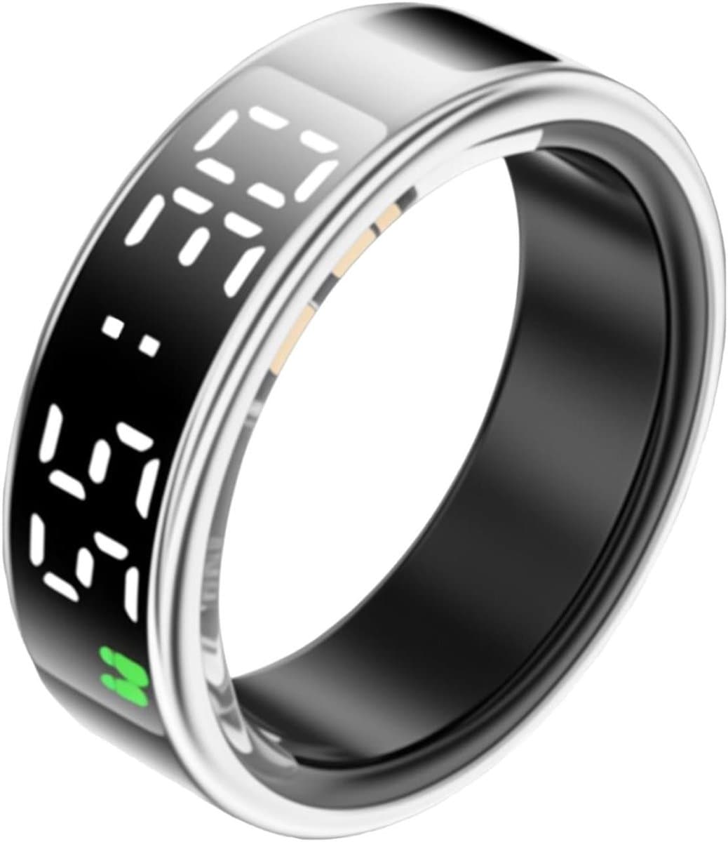 Smart Ring - Fitness Tracker - Sporten en Gezondheid - IP68 Waterdicht - 19.9mm Diameter - Zwart