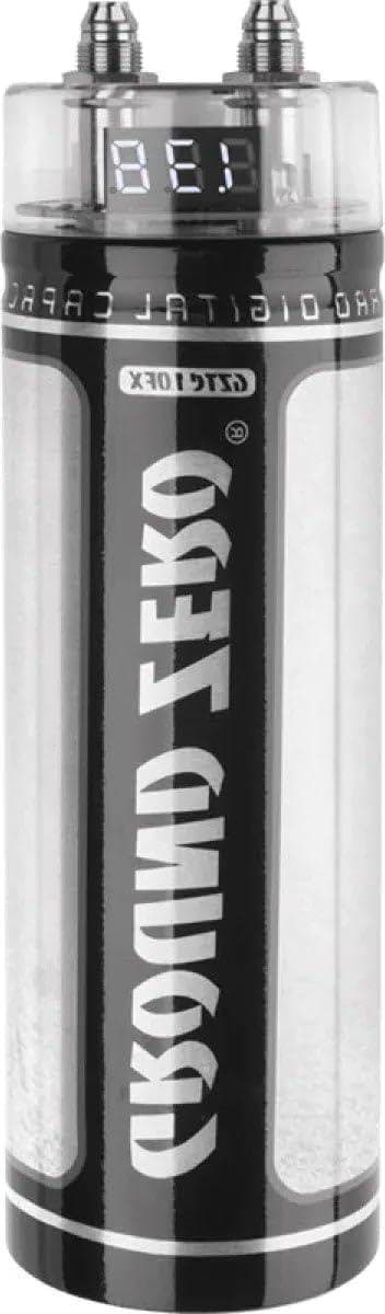 Auto Condensator - Powercap Stabilisator - Audio Systeem Stabiliseren - LCD Spanningsweergave - 1 Farad - Zwart