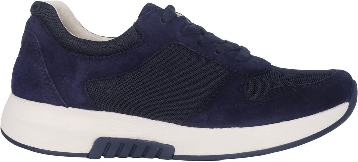Gabor rollingsoft sensitive 76.946.46 - dames rollende wandelsneaker - Blauw - maat 40.5 (EU) 7 (UK)