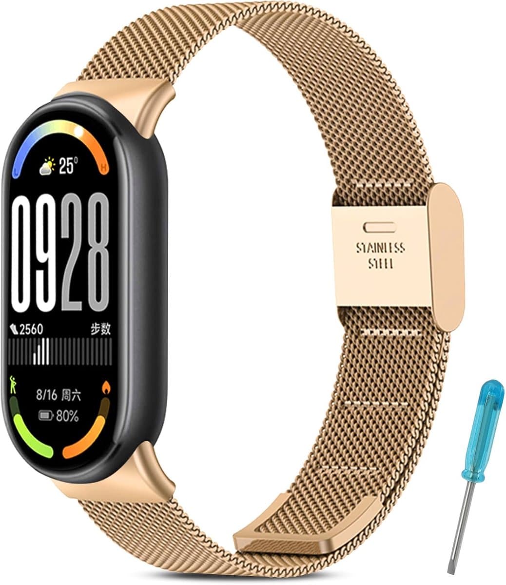Armband geschikt voor Xiaomi Mi Band 10/9/8 - silicone - waterdicht - comfortabel dragen - ShopVlot
