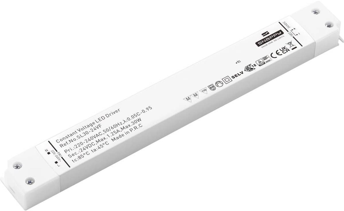 Dehner Elektronik SL 30-24VF LED-driver Constante spanning 30 W 1.25 mA 24 V/DC Overbelastingsbescherming, Overspanning