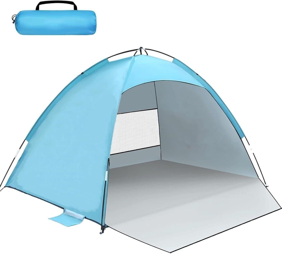 Strandtent - Zonnetent - Zonbescherming - UPF 50+ - 2-3 personen - Oceaan Blauw