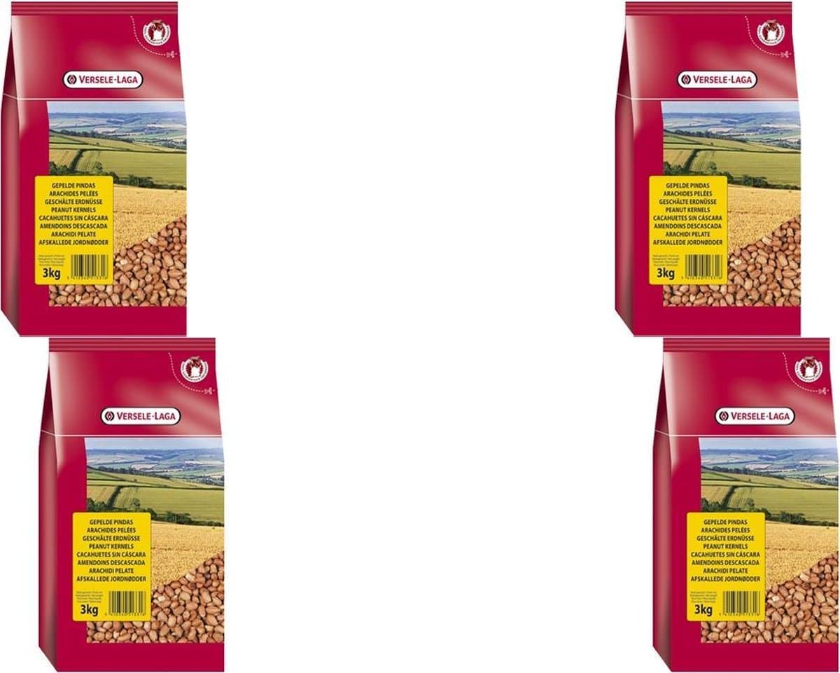 Versele-Laga Gepelde Pindas - Vogelvoer - 4 x 3 kg Superior