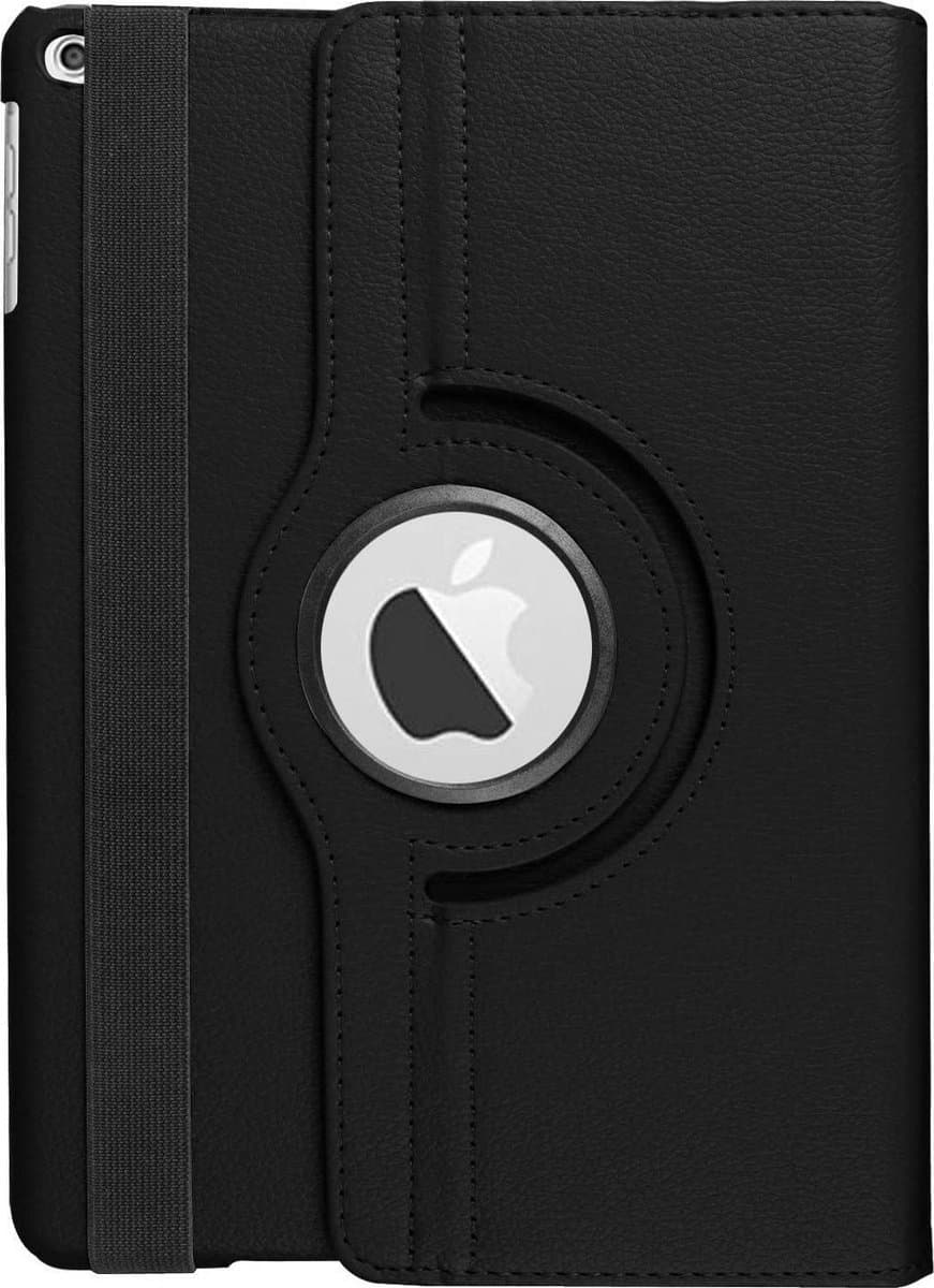 BixB iPad 10.2 (2019 / 2020 / 2021) - Draaibare Tablet hoes met Standaard + Screenprotector + Touch Pen - Draaihoes - Zwart