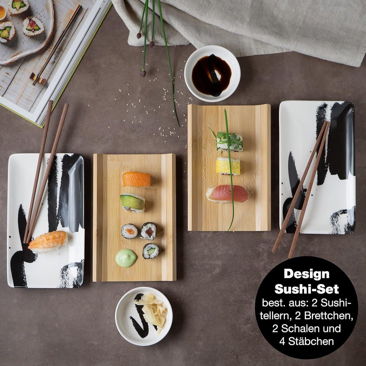 Japanse Melamine Sushi Gerechten - KWALITEITS SUSHI SET