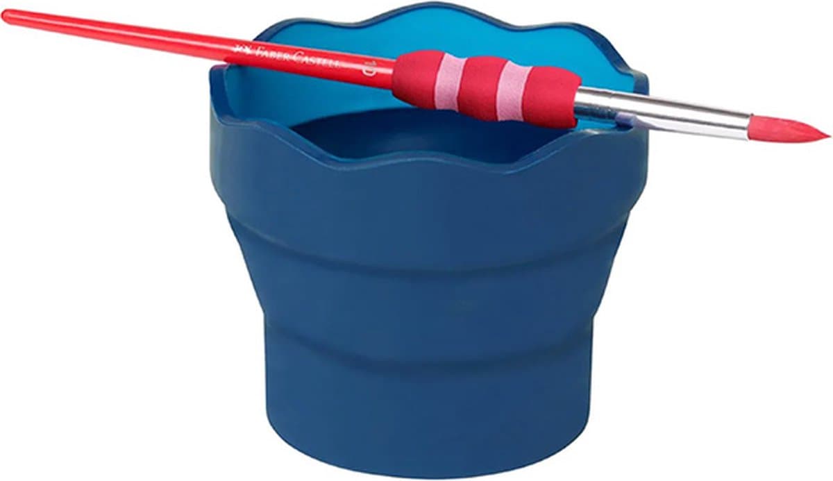 Faber-Castell waterbeker Clic&Go - blauw, 50 mL