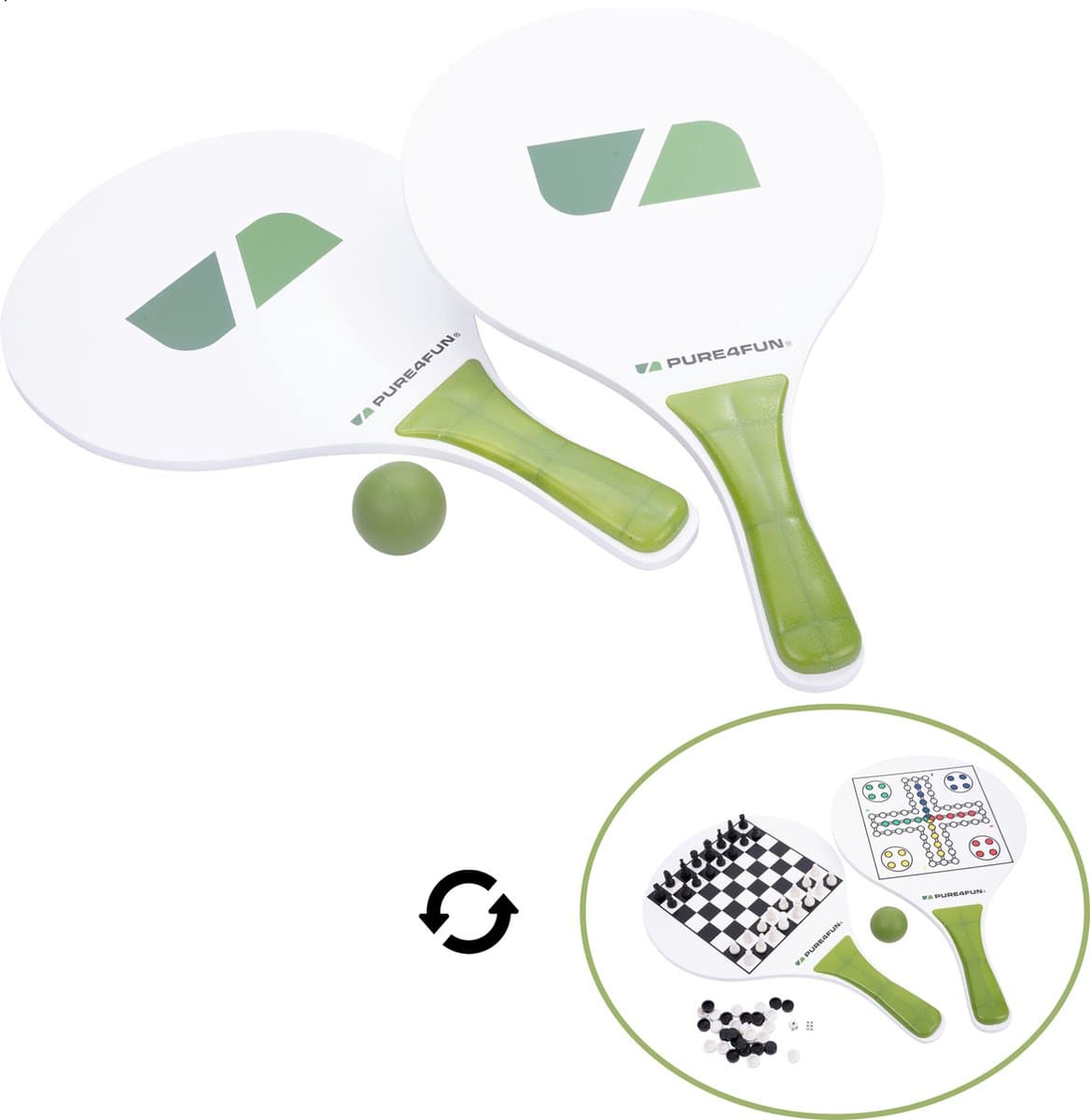 Pure4Fun - Beach tennis set - 2 rackets