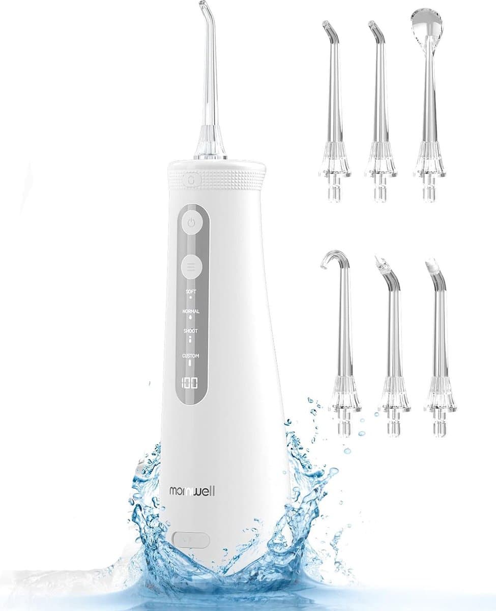 Draadloze Waterflosser met Verwijderbaar Reservoir - Krachtige Mondreiniging - Oplaadbaar en Draagbaar - Tandheelkundige Irrigator voor Tanden en Tandvlees - Inclusief Handige Opbergtas