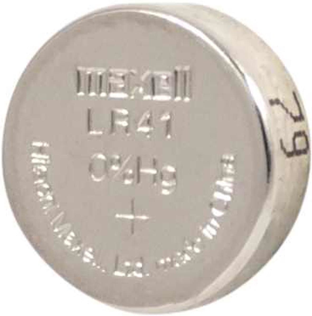 Maxell - LR41 - Knoopcel batterij - Geschikt voor kleine elektronische apparaten - Blister 10 stuks