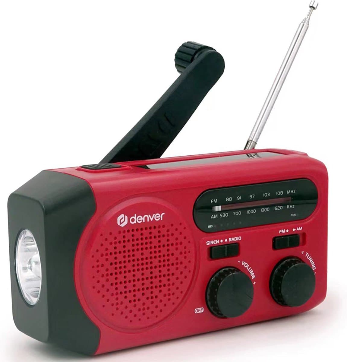 Denver SCR-2010 Noodradio Rood